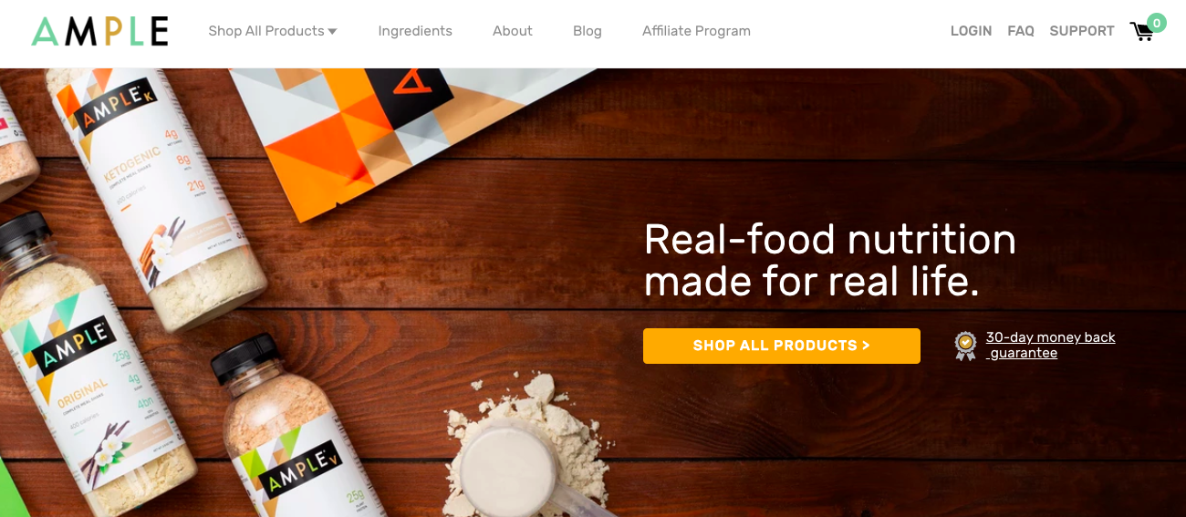 ample meal - shopify websites