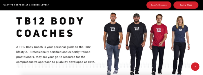 TB12 Body Coaches for virtual meetings