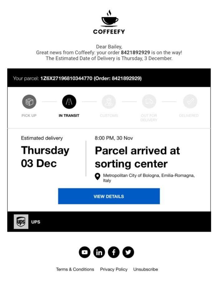 A label was created november 9th & has not been shipped out yet but is  supposed to be delivered tomorrow. Are there cases where tracking doesn't  update but the parcel is actually